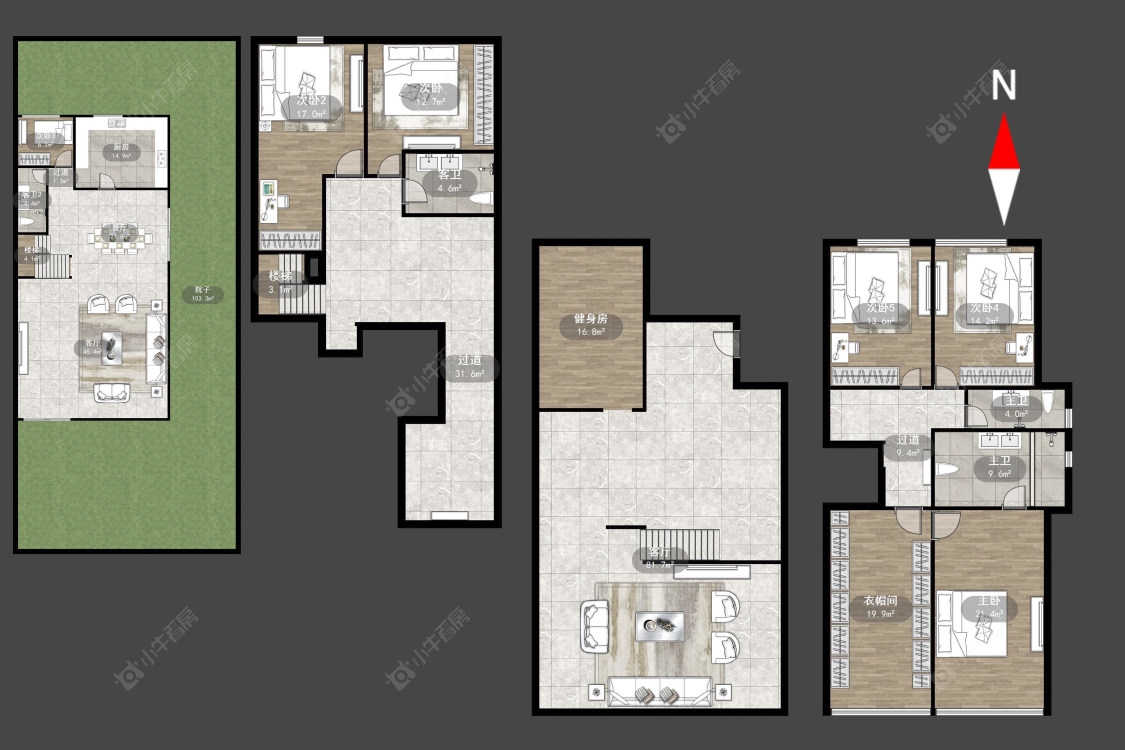 玉兰广场四期房源户型图 常州玉兰广场四期在售二手房源户型图_小牛看房