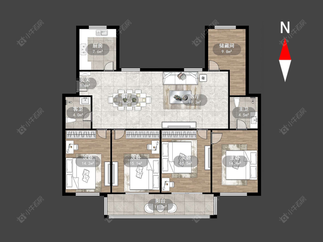 常州翠竹新村北区在售二手房源户型图_小牛看房