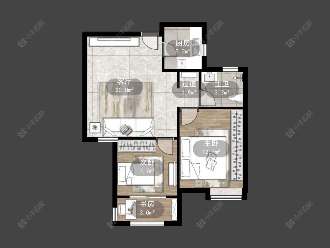 荣城国际房源户型图 常州荣城国际在售二手房源户型图_小牛看房