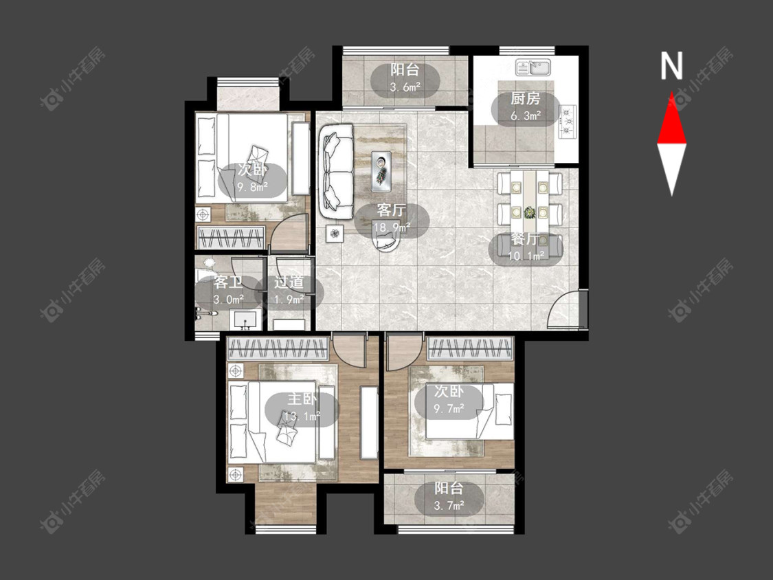 常州御水华庭一期在售二手房源户型图_小牛看房