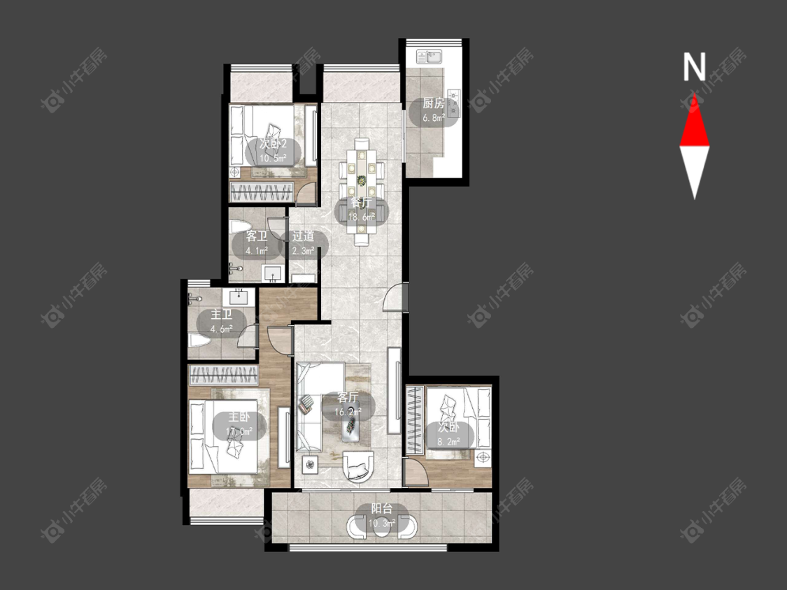 书香世家房源户型图 常州书香世家在售二手房源户型图_小牛看房