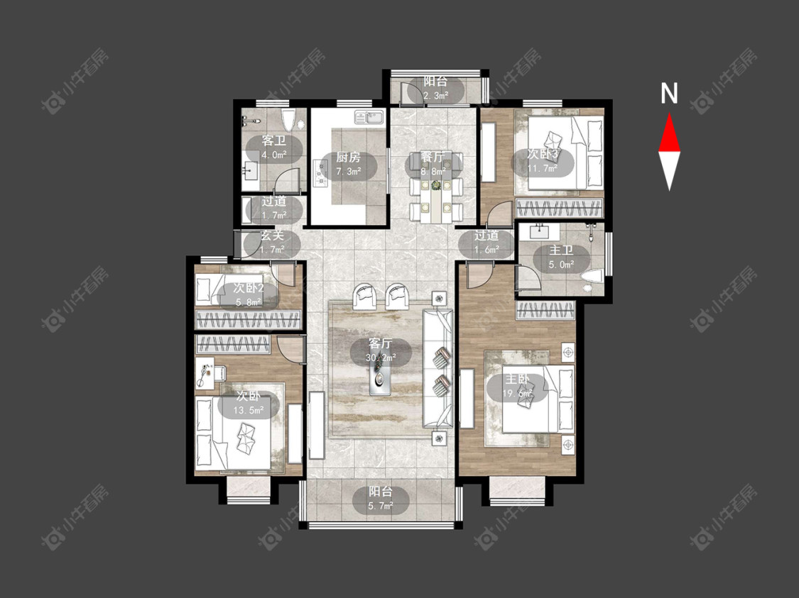 常州丽景花园在售二手房源户型图_小牛看房