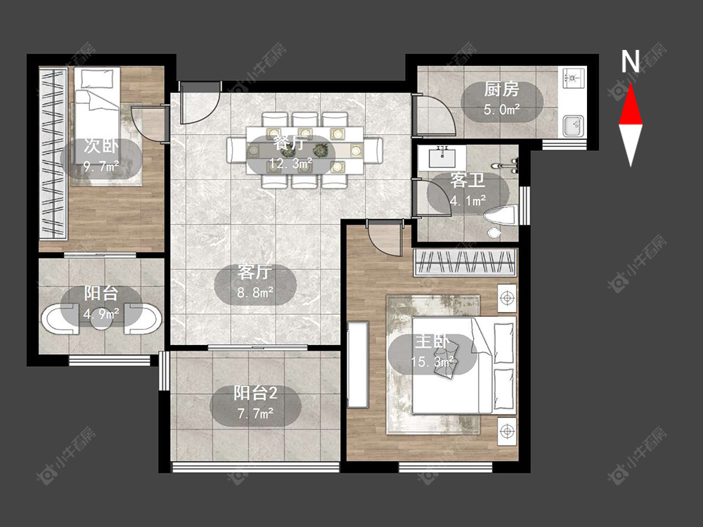 常州外滩1号在售二手房源户型图_小牛看房