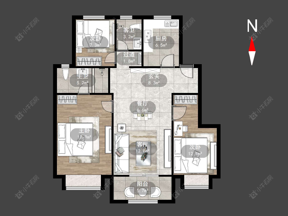 常州新城璞樾和山在售二手房源户型图_小牛看房