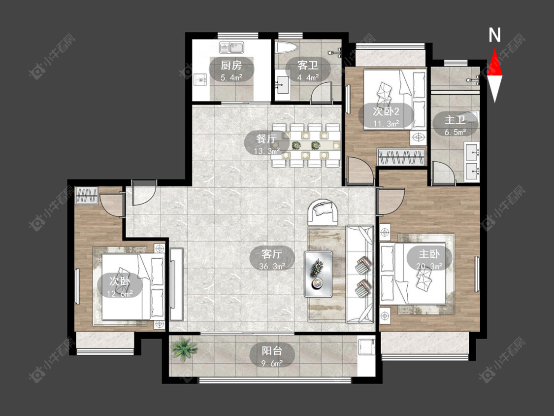 常州万科四季都会在售二手房源户型图_小牛看房