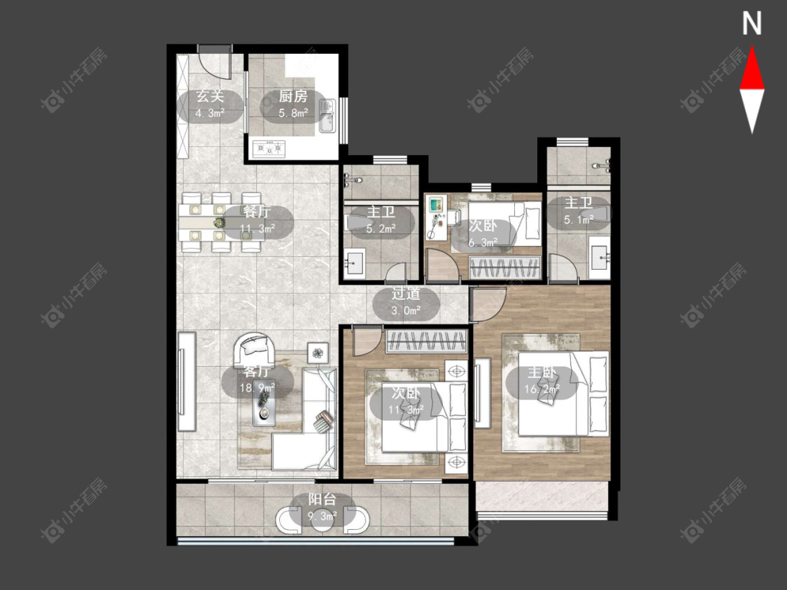 碧桂园名门1923房源户型图 常州碧桂园名门1923在售二手房源户型图_小牛看房