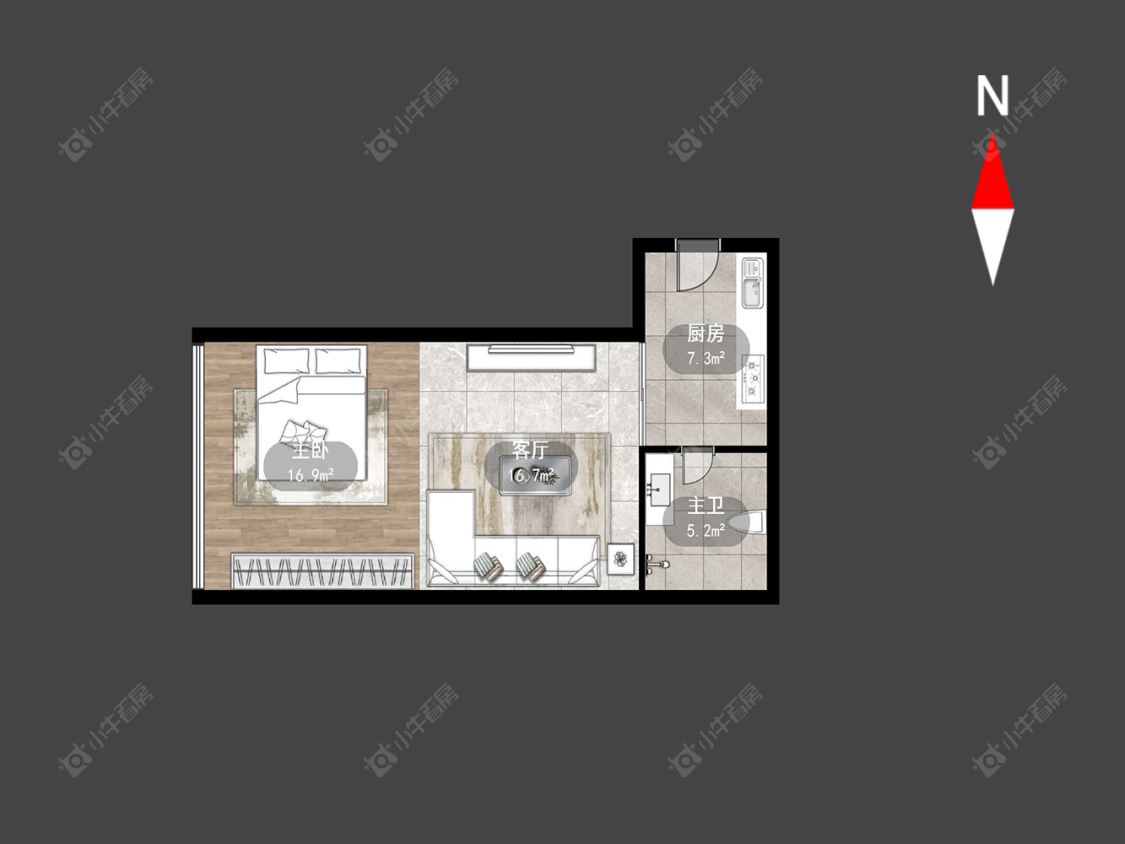 新北万达广场房源户型图 常州新北万达广场在售二手房源户型图_小牛看房