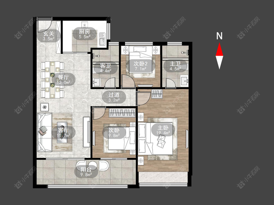 绿都万和城九区房源户型图 常州绿都万和城九区在售二手房源户型图_小牛看房