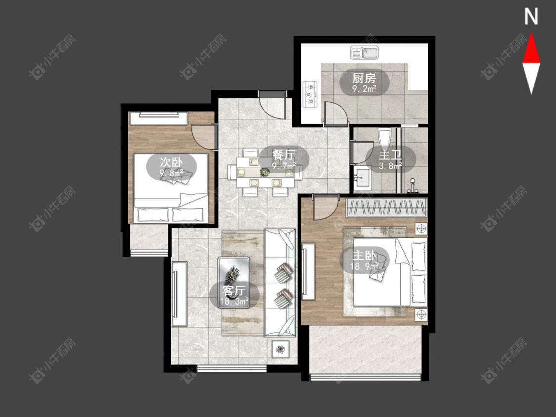 常州景瑞英郡在售二手房源户型图_小牛看房