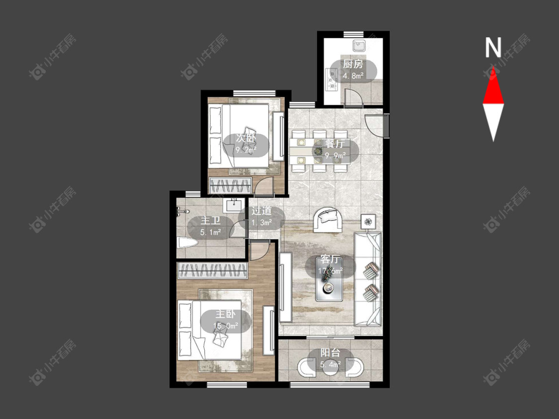 常州金美林花园在售二手房源户型图_小牛看房
