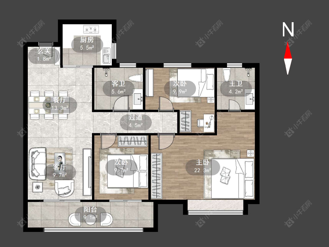 常州竹韵茗苑在售二手房源户型图_小牛看房