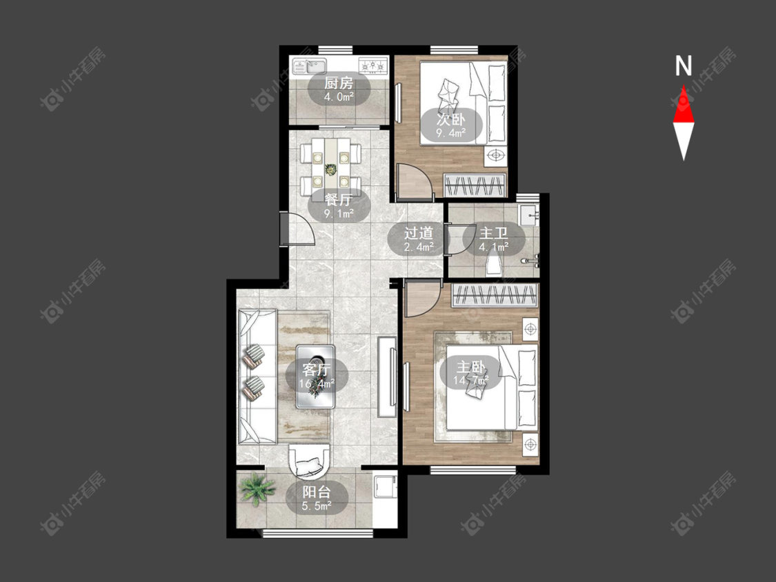 空港二村房源户型图 常州空港二村在售二手房源户型图_小牛看房