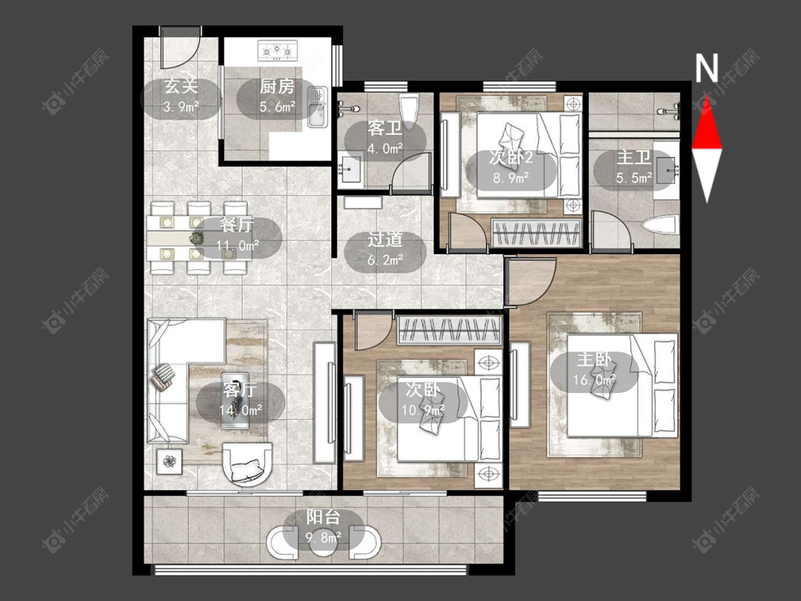 常州大明丰泰苑在售二手房源户型图_小牛看房