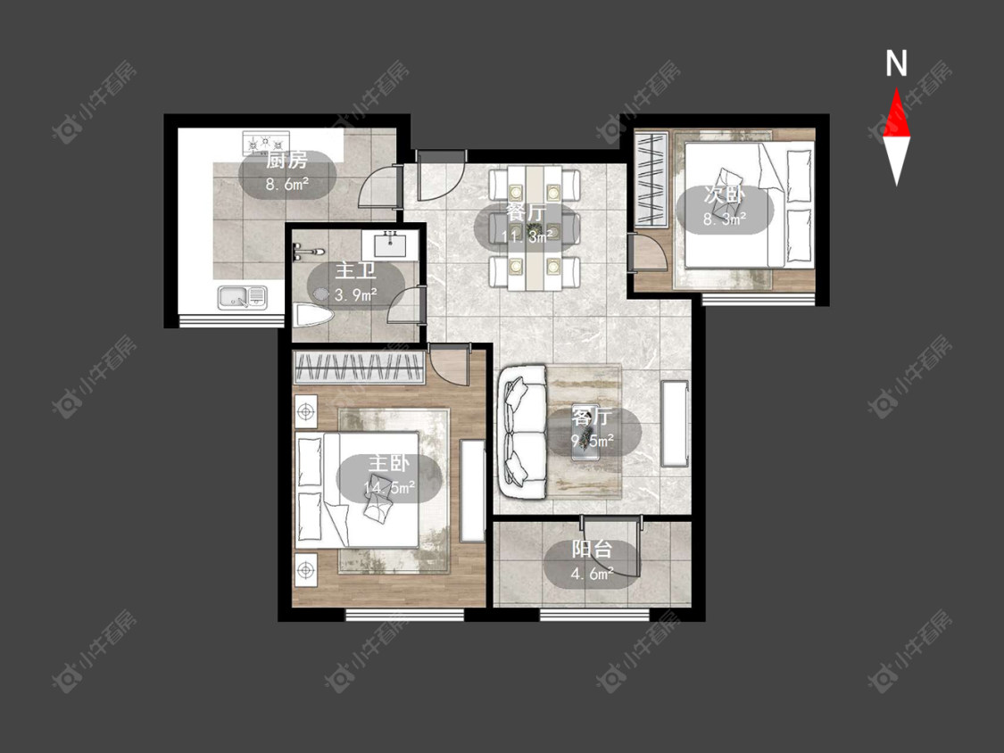 常州弘阳上城在售二手房源户型图_小牛看房