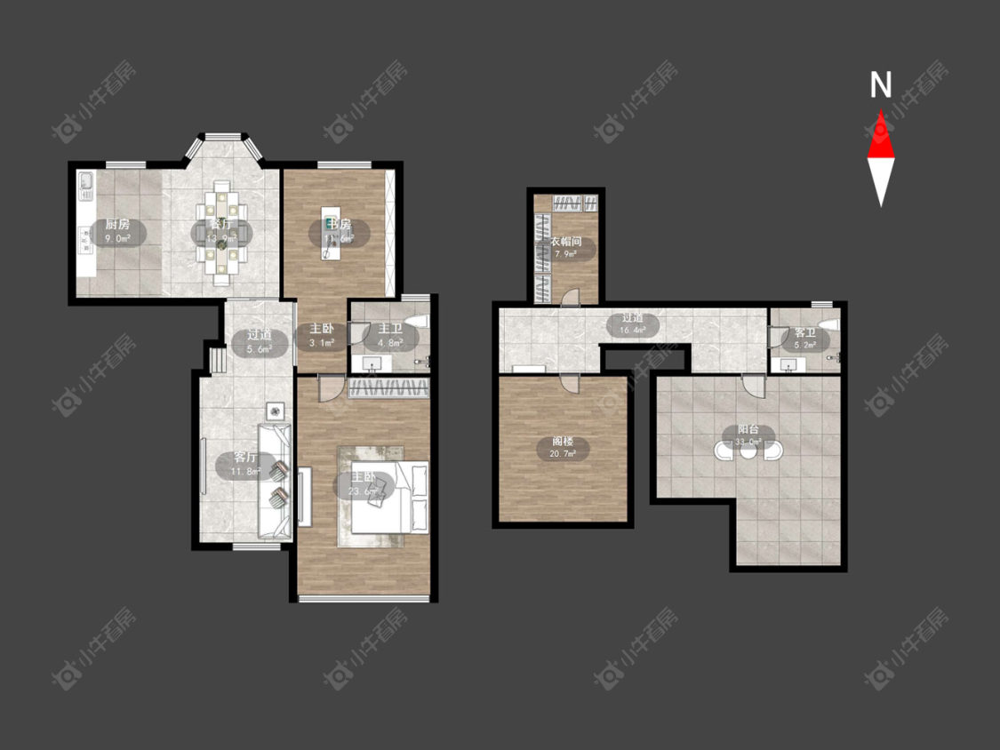 常州阳光花园(新北)在售二手房源户型图_小牛看房
