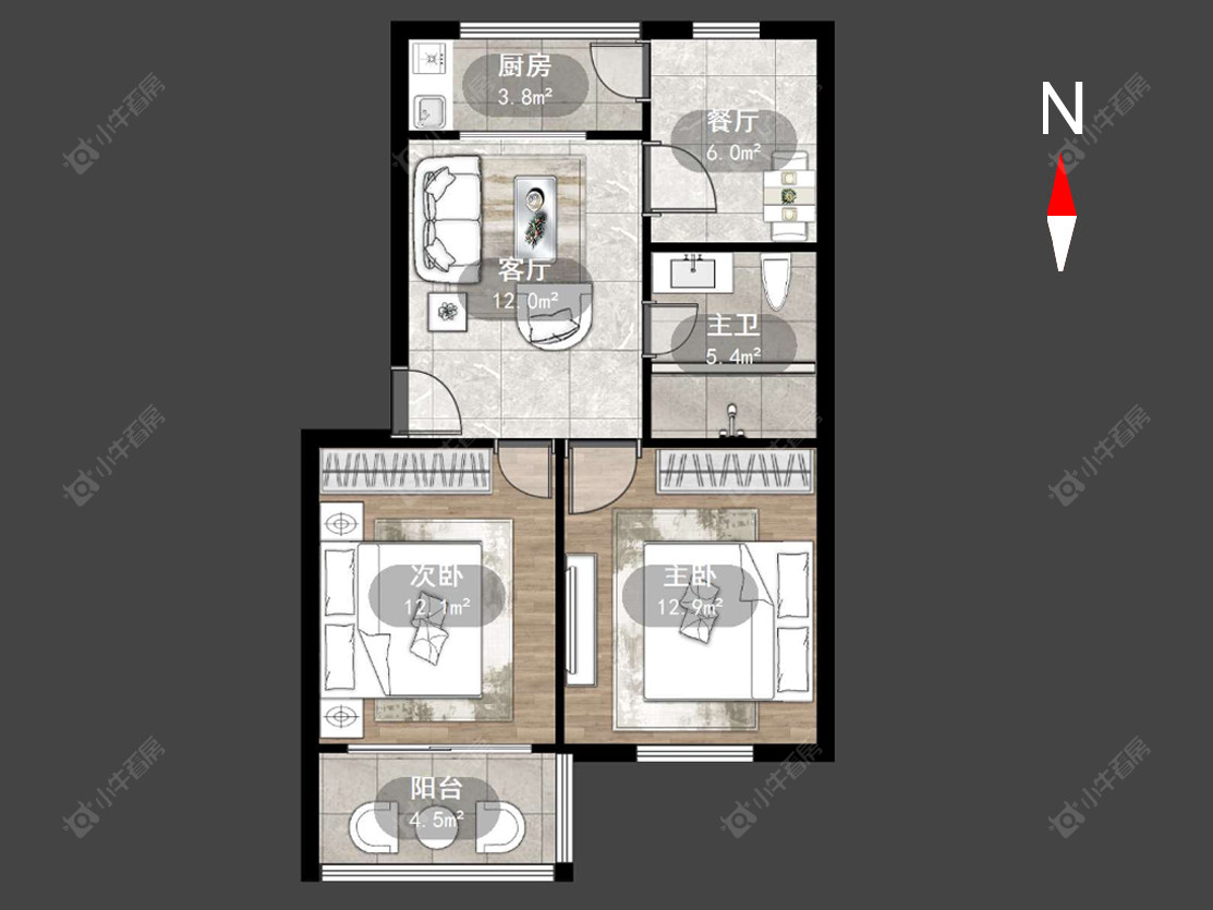 常州丽华三村南开小区在售二手房源户型图_小牛看房