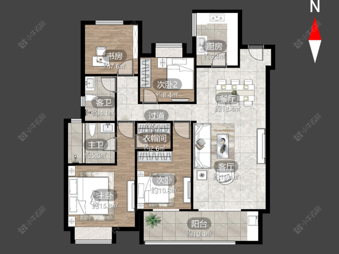 吾悦广场(天宁)房源户型图 常州吾悦广场(天宁)在售二手房源户型图_小牛看房