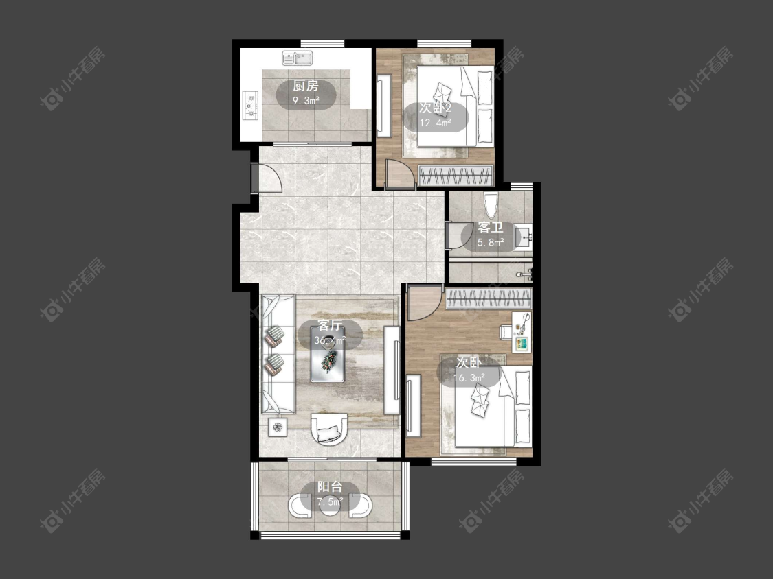 丹阳凤凰郡在售二手房源户型图_小牛看房