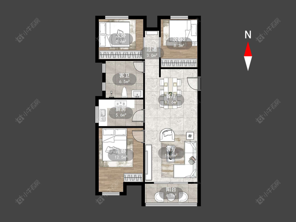 香缇湾花园房源户型图 常州香缇湾花园在售二手房源户型图_小牛看房