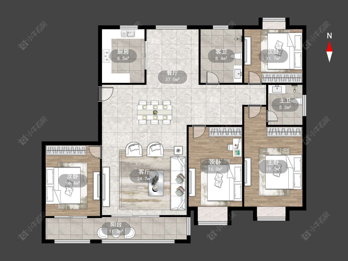 常州华达名都在售二手房源户型图_小牛看房