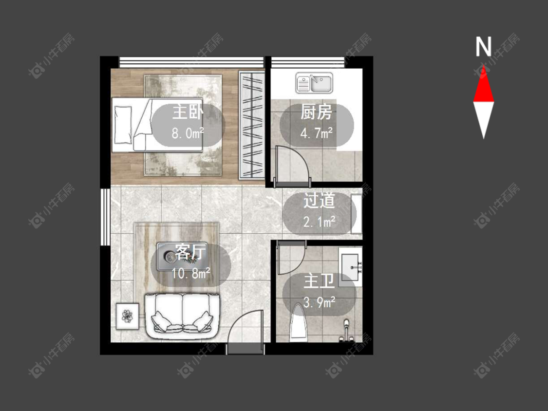 常州金百国际在售二手房源户型图_小牛看房