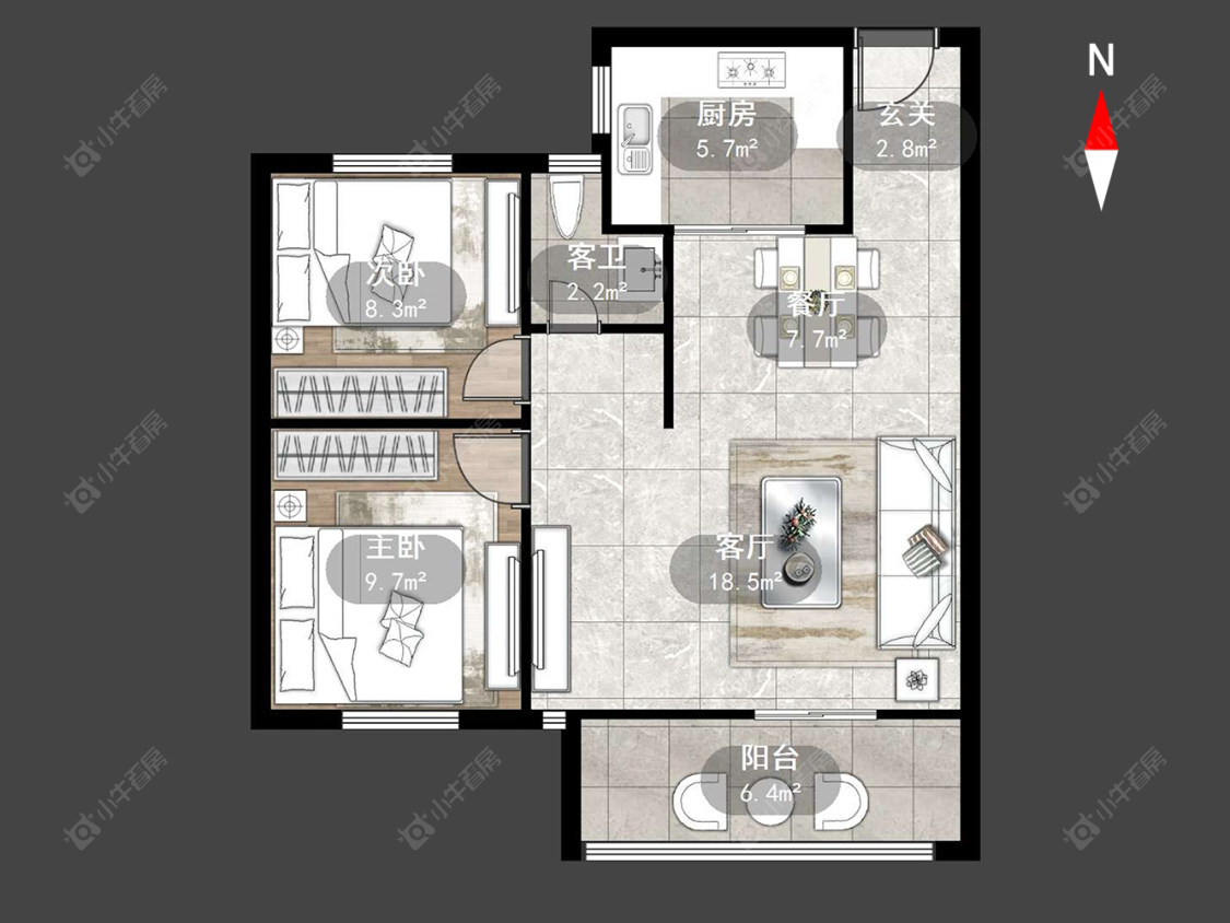 常州山水雅居在售二手房源户型图_小牛看房