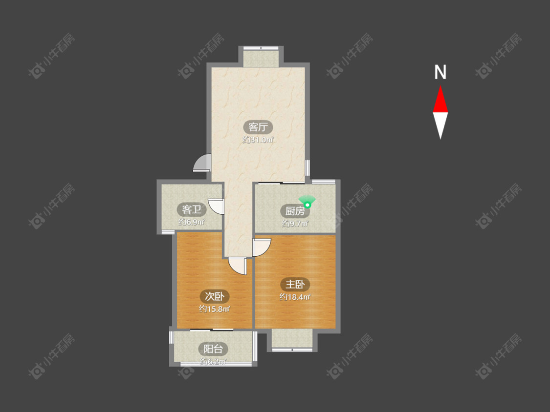 常州盛世名门在售二手房源户型图_小牛看房