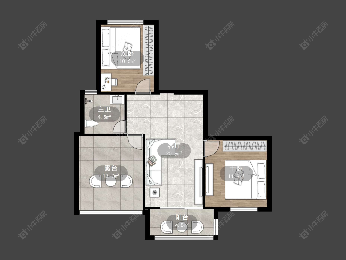 常州领秀花都在售二手房源户型图_小牛看房