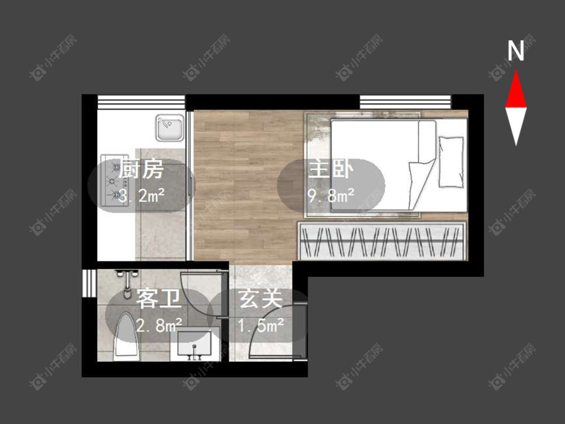 常州香江康桥在售二手房源户型图_小牛看房