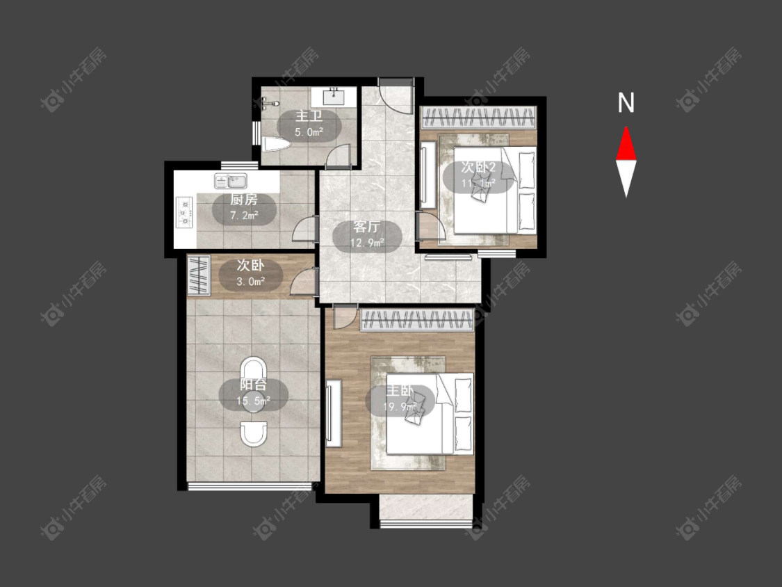 常州龙城福第在售二手房源户型图_小牛看房