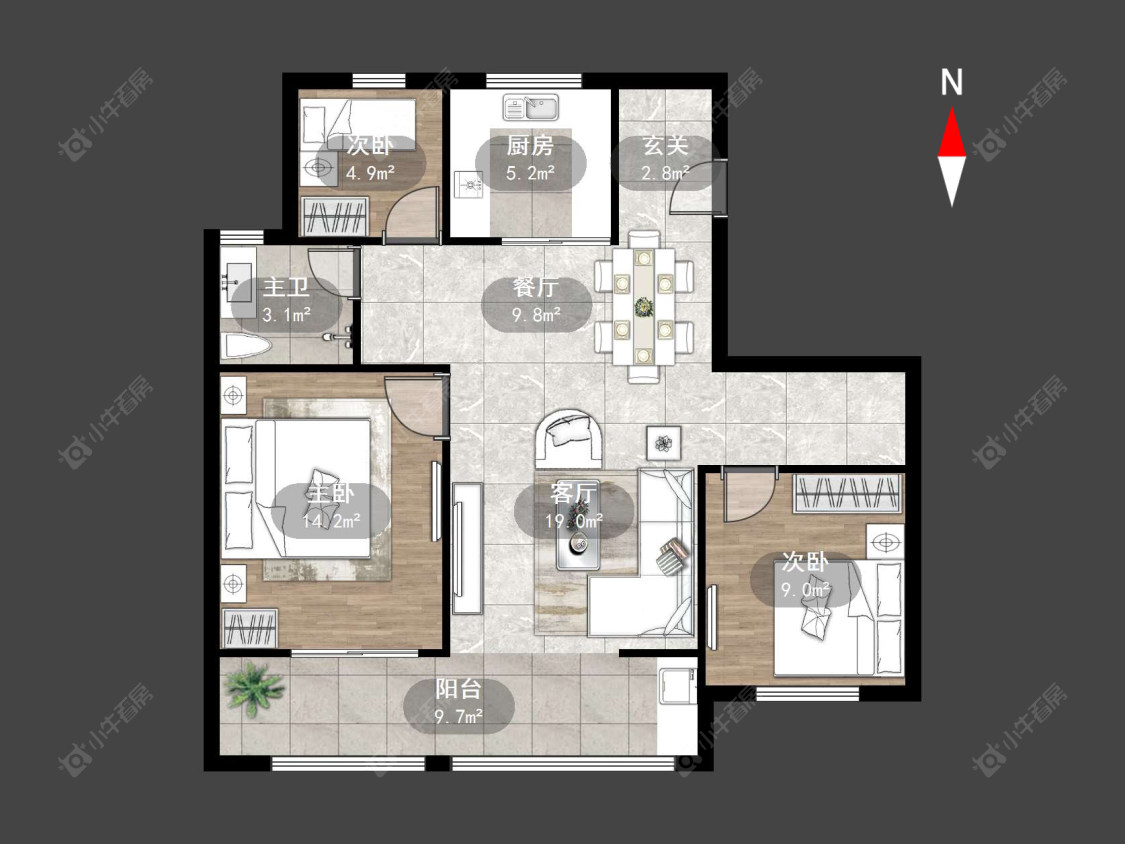 常州万科公园大道一期在售二手房源户型图_小牛看房