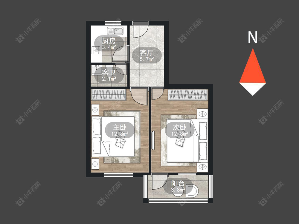 常州勤业新村在售二手房源户型图_小牛看房