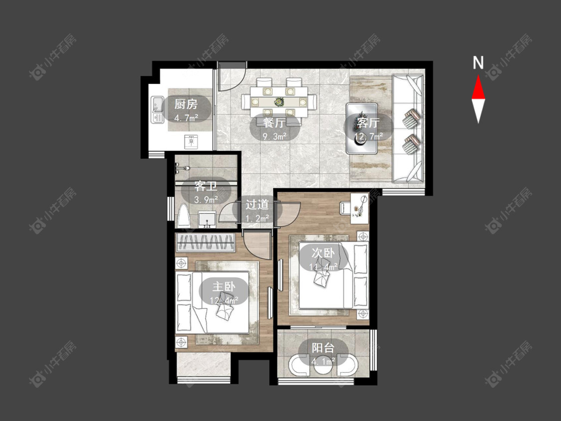 润泽东方尚院房源户型图 常州润泽东方尚院在售二手房源户型图_小牛看房