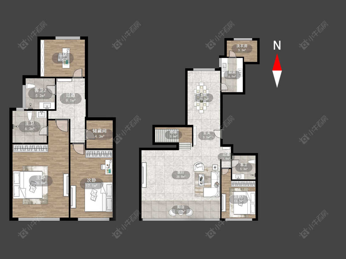 常州金地天际在售二手房源户型图_小牛看房