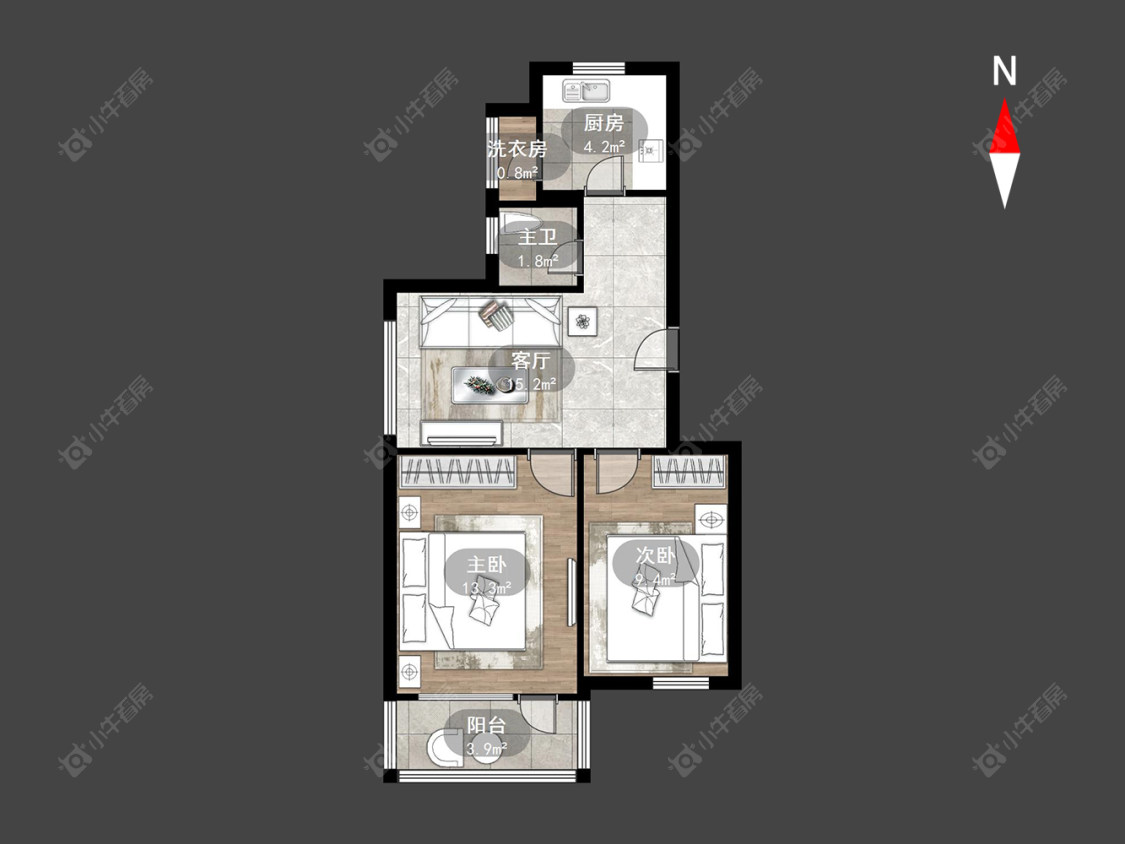常州清潭许家巷在售二手房源户型图_小牛看房