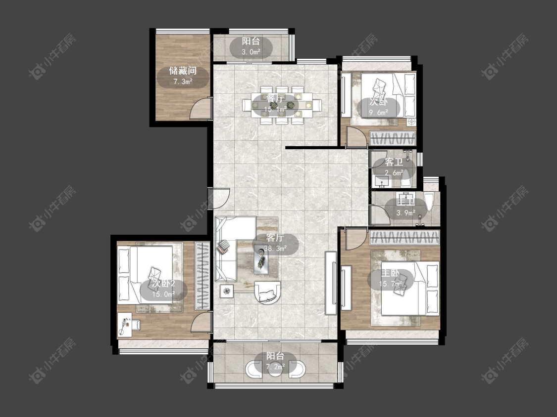 丹阳碧桂园樾府在售二手房源户型图_小牛看房