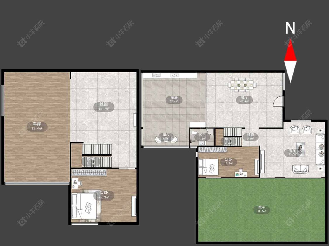 常州莱蒙城别墅区在售二手房源户型图_小牛看房