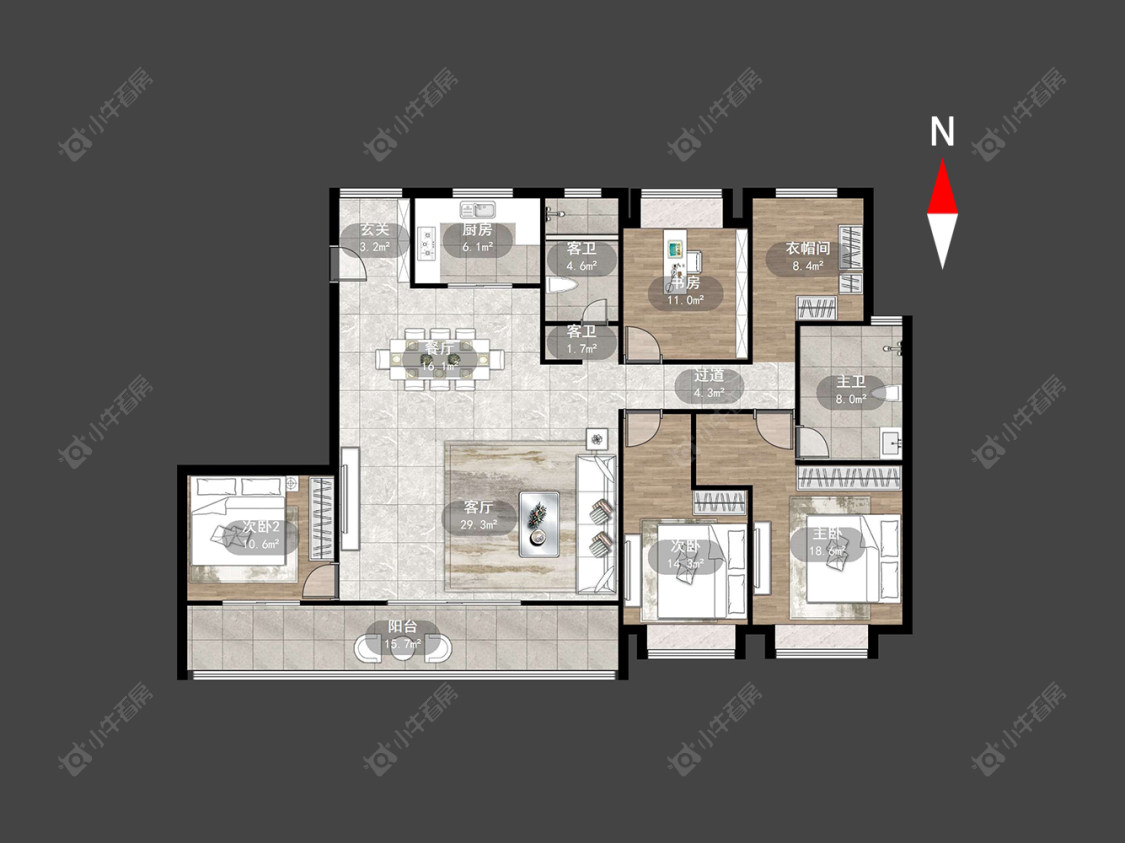 常州旭辉铂悦天宁在售二手房源户型图_小牛看房