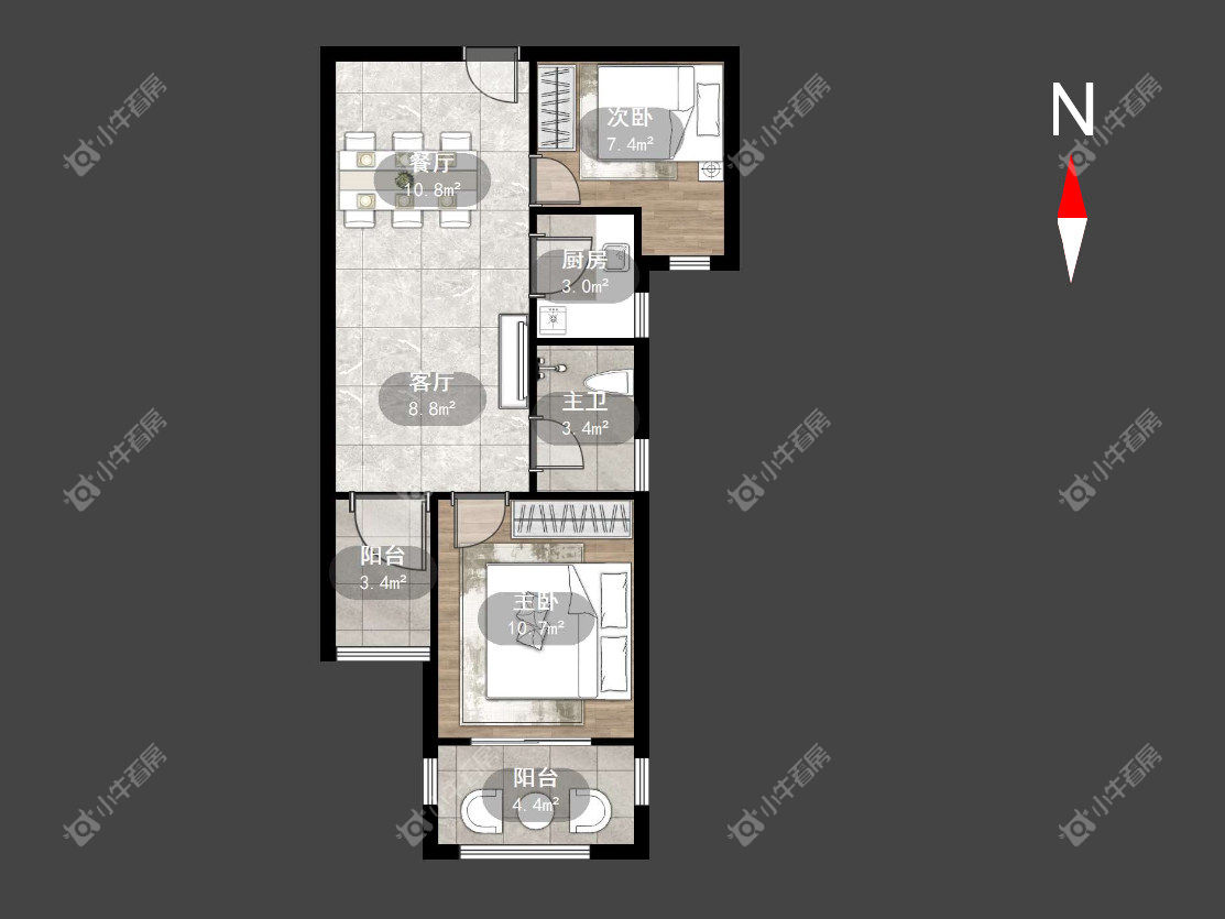 常州和平国际商业街在租房源户型图_小牛看房