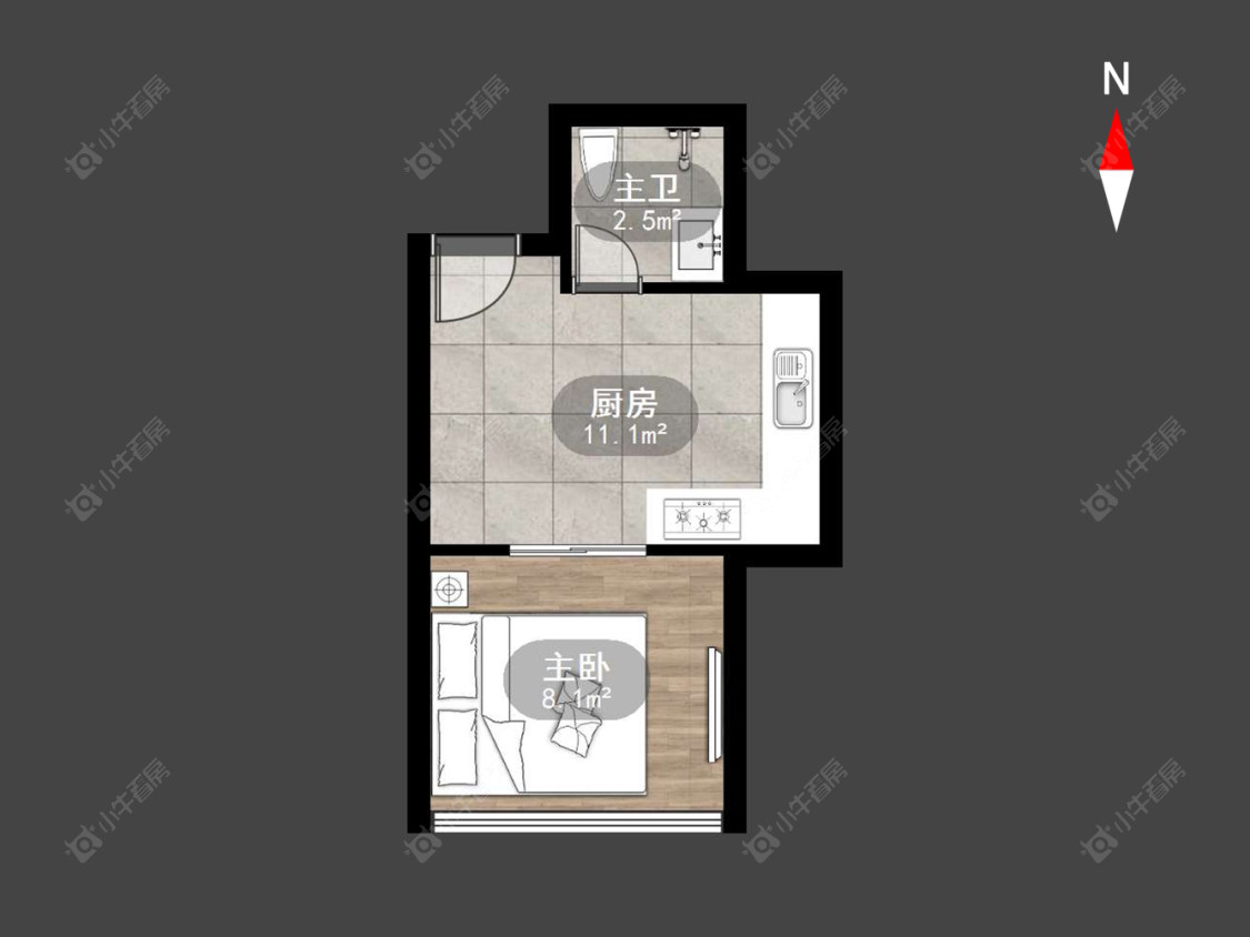 常州绿园爱舍北区在售二手房房源户型图_小牛看房