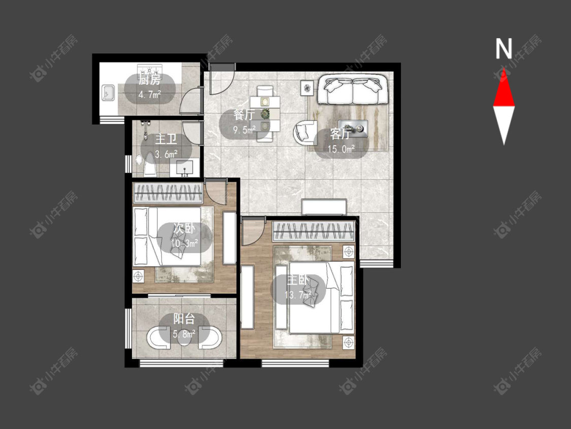 常州丰臣凯林花园在售二手房源户型图_小牛看房