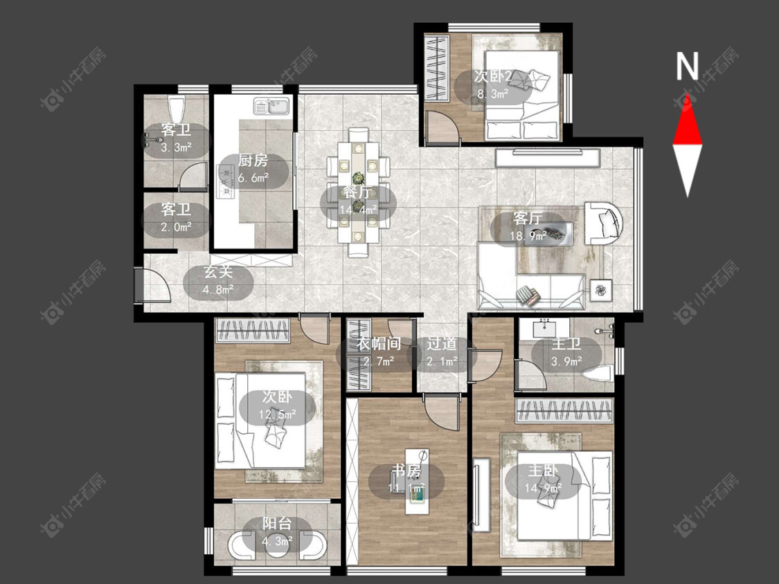 常州广嘉东郡在售二手房源户型图_小牛看房