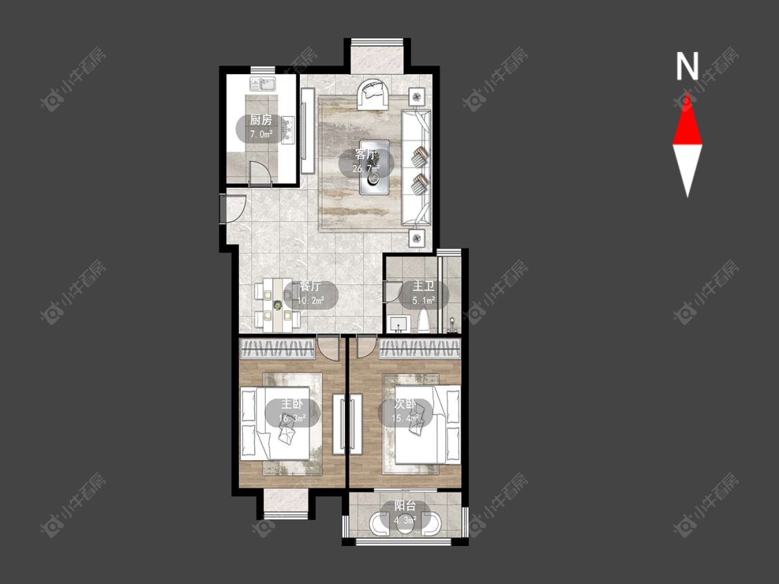 金百花园房源户型图 常州金百花园在售二手房源户型图_小牛看房