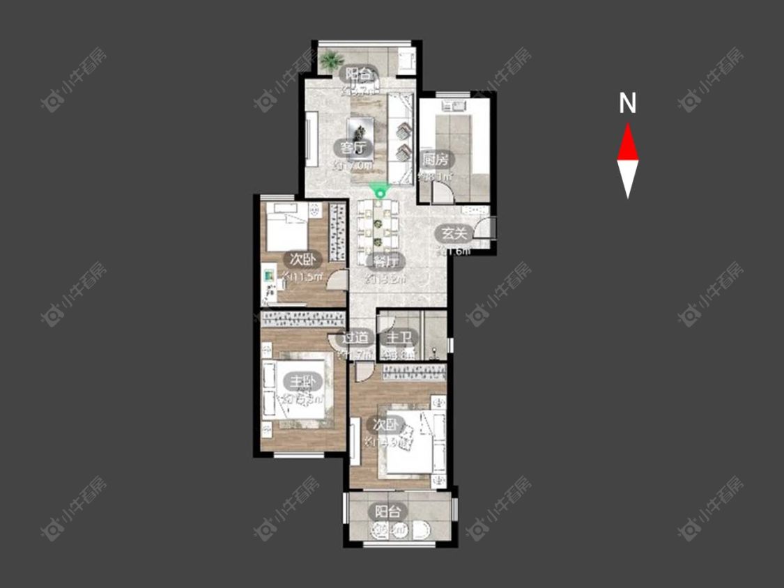 银河湾第一城一期房源户型图 常州银河湾第一城一期在售二手房源户型图_小牛看房