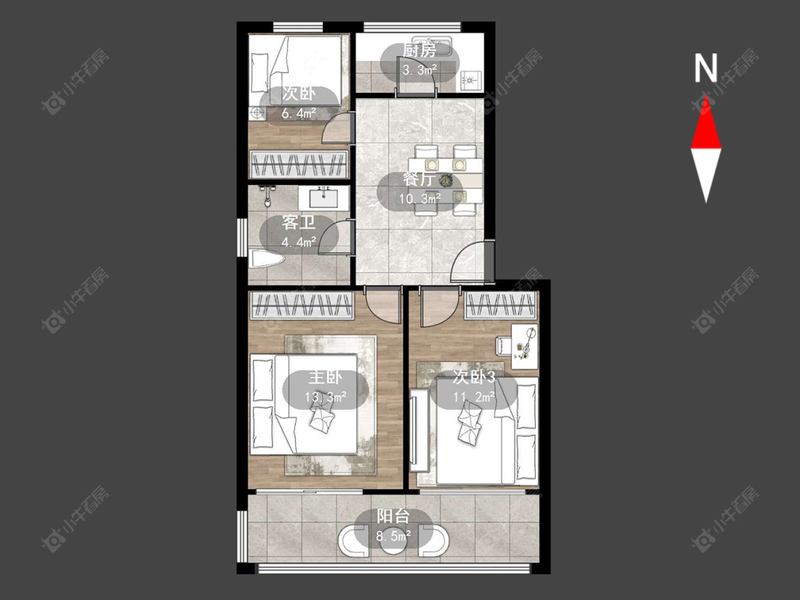 常州河苑新村在售二手房源户型图_小牛看房
