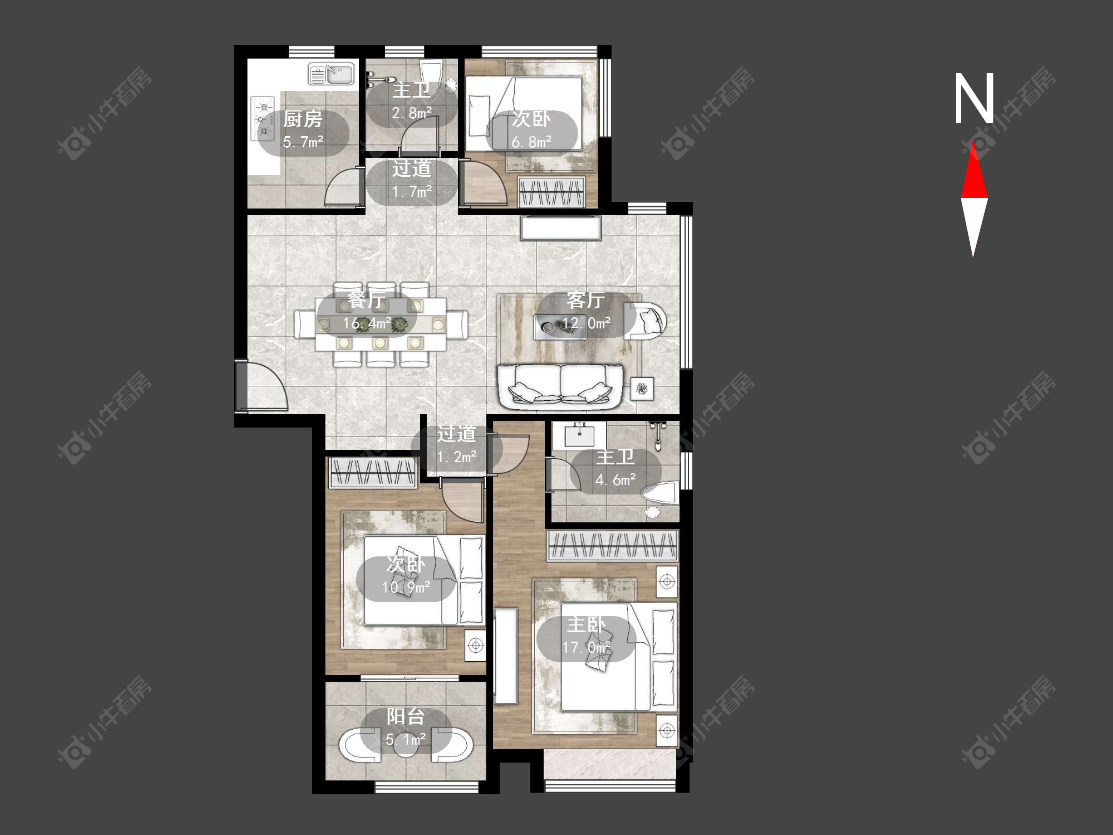 常州中吴雅苑在售二手房源户型图_小牛看房