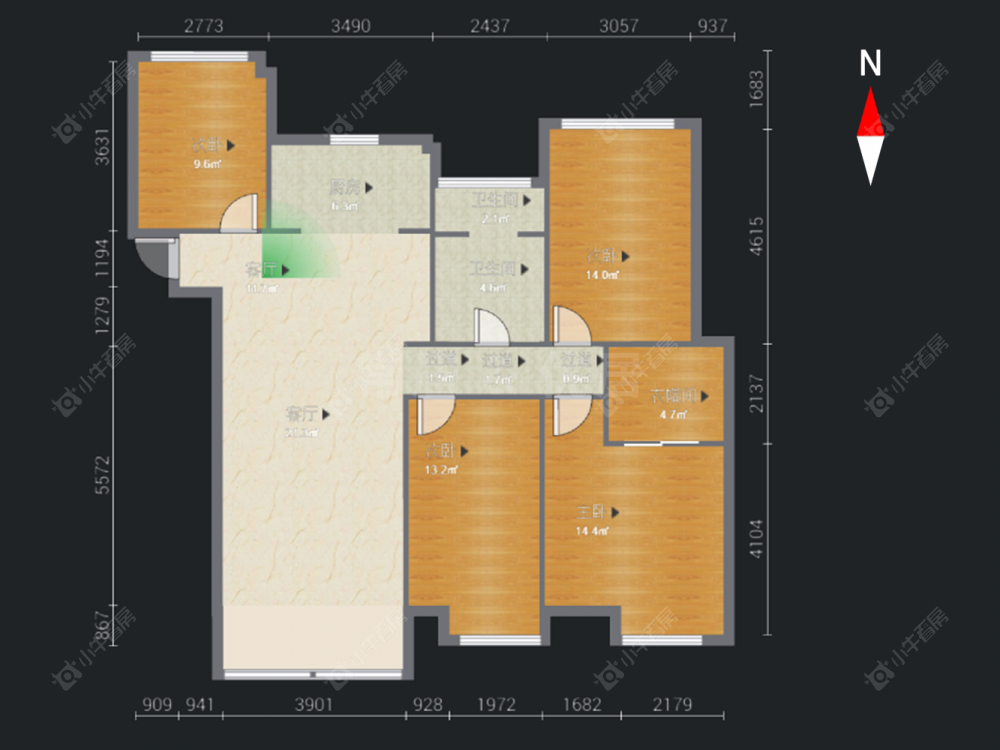 常州九龙仓时代上院在售二手房源户型图_小牛看房