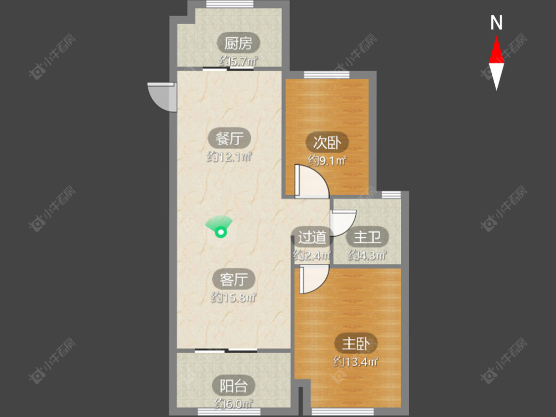 常州蔚蓝天地一二期在售二手房源户型图_小牛看房