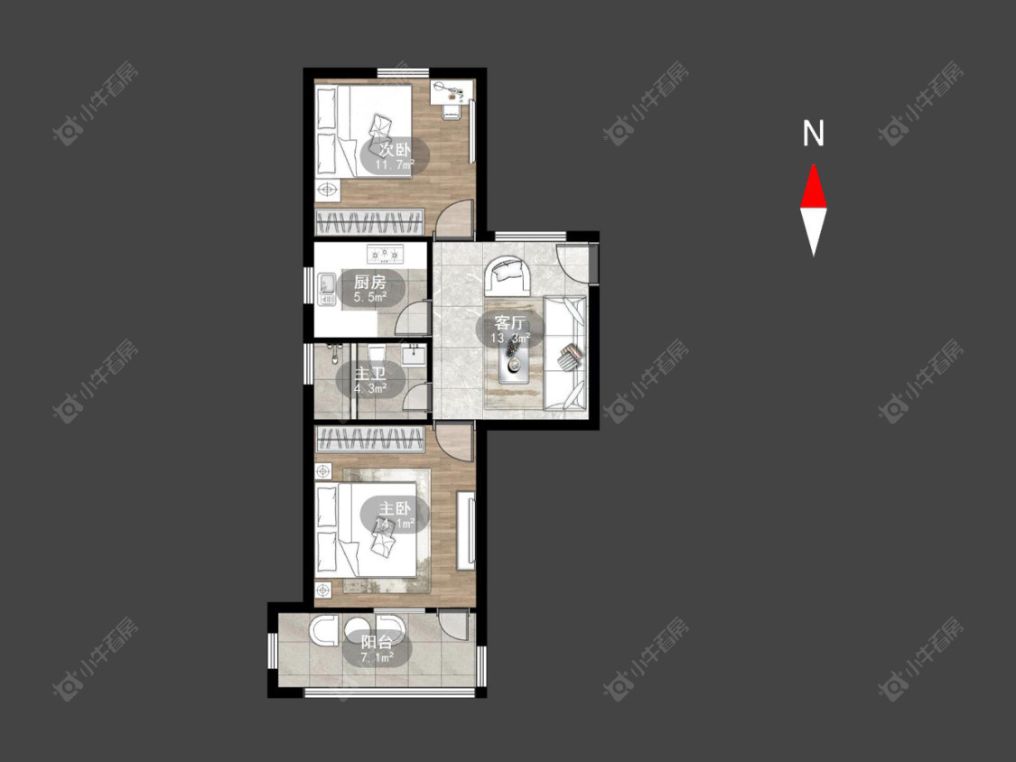 常州兰翔新村在售二手房房源户型图_小牛看房