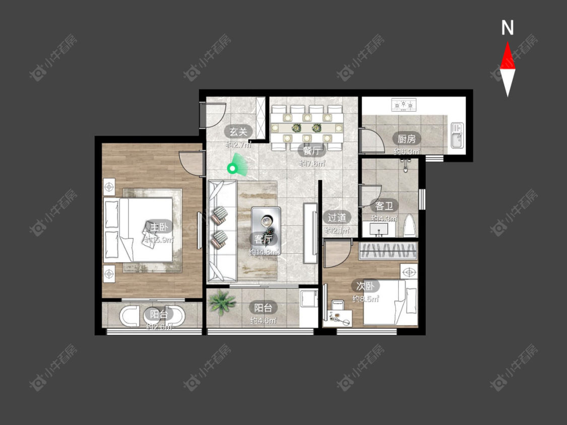 龙洲伊都房源户型图 常州龙洲伊都在售二手房源户型图_小牛看房